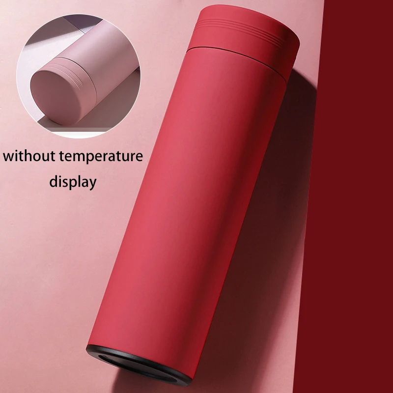 500Ml Smart Water Bottle Stainless Steel Thermos Temperature Display Leakproof V