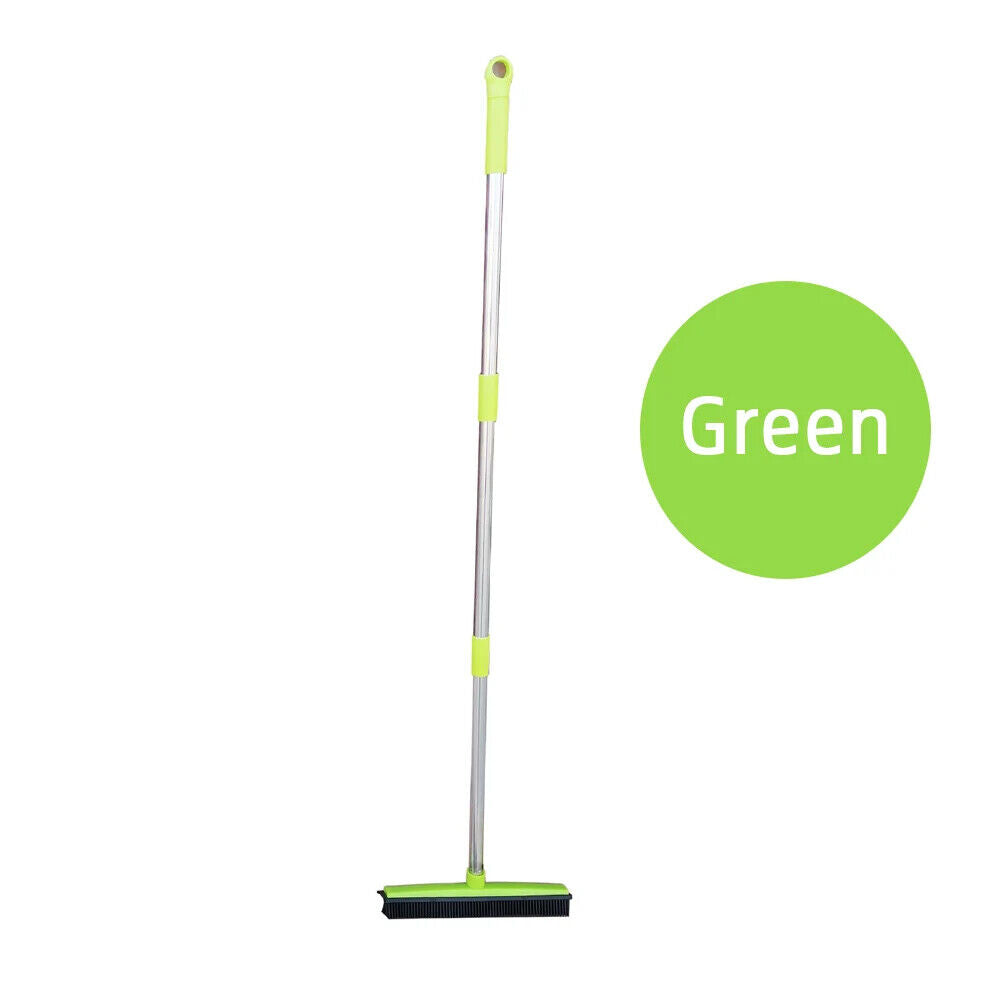 Pet Hair Rubber Broom Floor Brush for Carpet Dog Hair Remover with Built in Sque