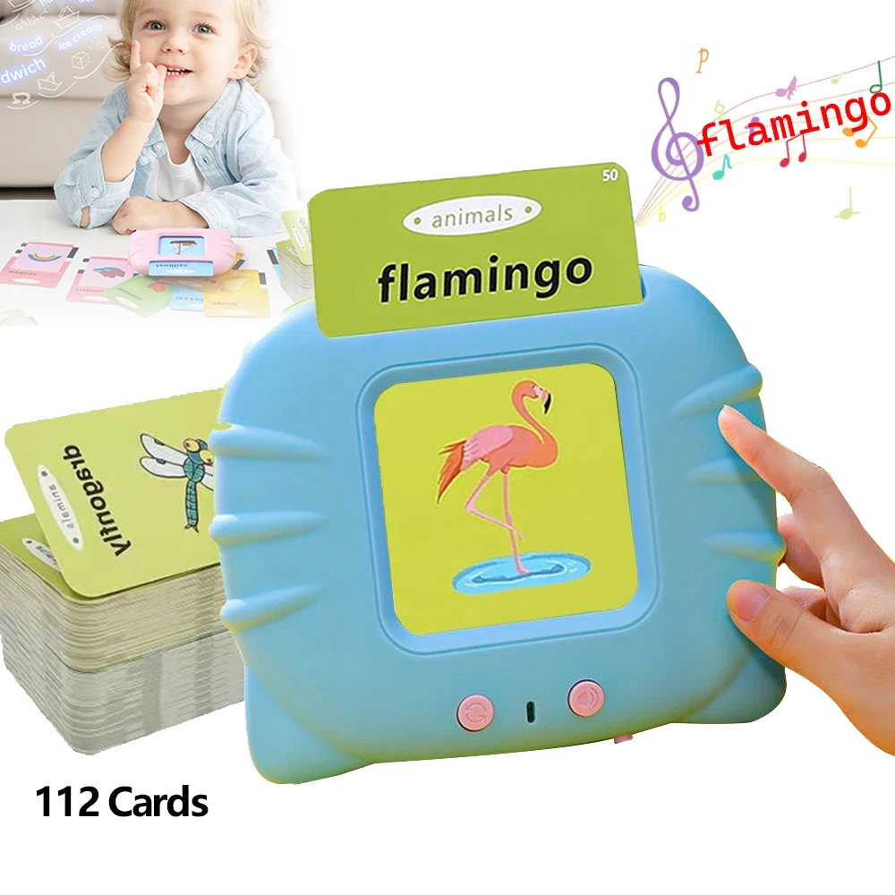 Early Education Flash Card Learning Toys Talking Flashcards for Kids Preschool E