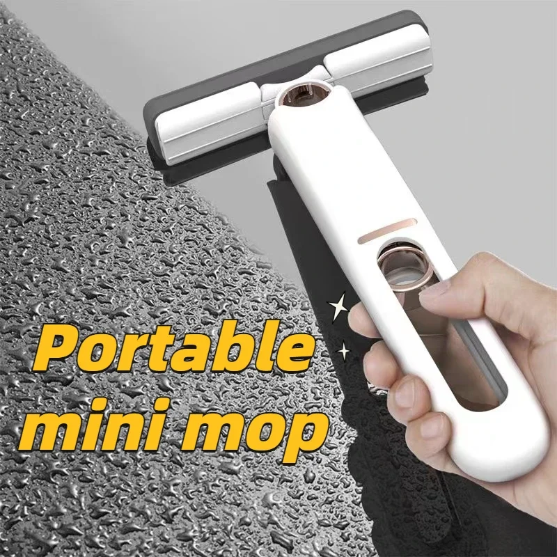 Mini Folding Mop with Powerful Self-Squeezing Mechanism – Compact Cleaning Tool