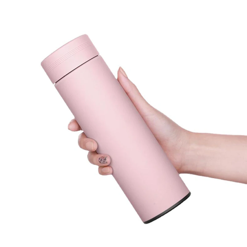 500Ml Smart Water Bottle Stainless Steel Thermos Temperature Display Leakproof V