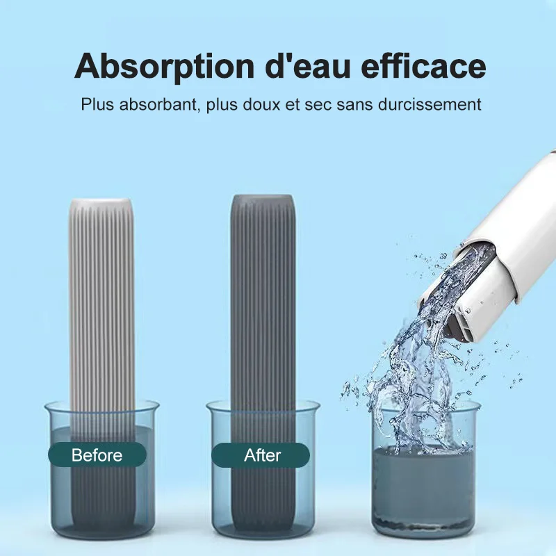 Mini Folding Mop with Powerful Self-Squeezing Mechanism – Compact Cleaning Tool