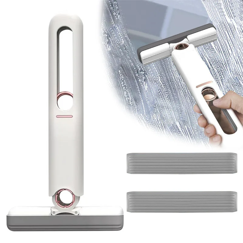 Mini Folding Mop with Powerful Self-Squeezing Mechanism – Compact Cleaning Tool