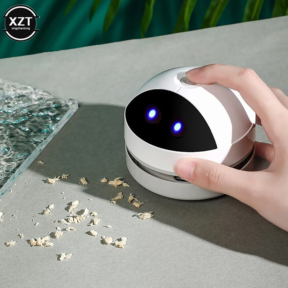 Mini Desktop Vacuum Cleaner Handheld Wireless Cleaner Portable Desktop Sweeper O