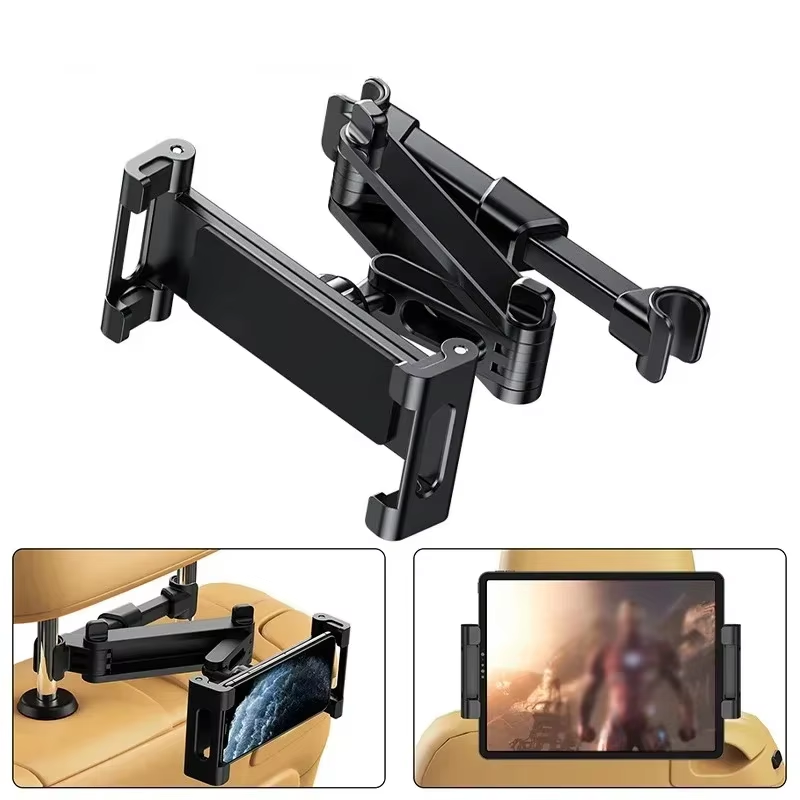 Car Tablet Holder, Headrest Tablet Mount Headrest Stand Cradle Compatible with D