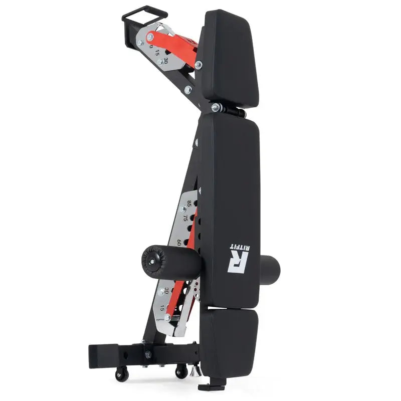 Ritfit GATOR 1600LB 3-Section Adjustable Weight Bench(Black/Red)