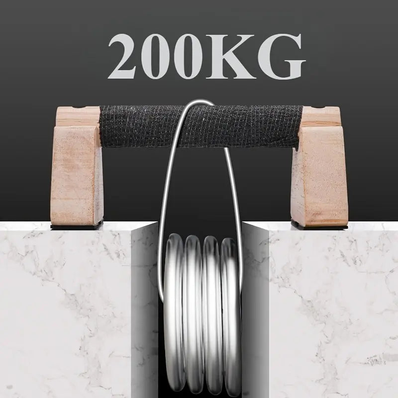Two-Pack Parallel Bars - Wooden Hand Stretcher with Push-Up Bars and Gym Handles, Durable Wooden Design for Men and Women, Ideal for Yoga and Strength Training, Gym Accessories, Sturdy Construction