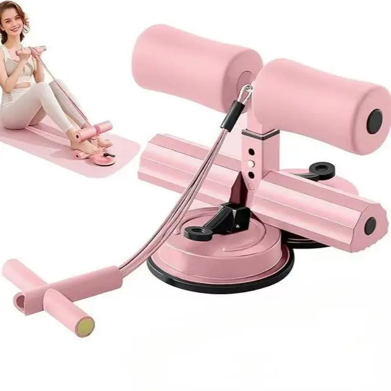 Ab Dominal Training Aid, Double Suction Cup Trainer, Three-Level Height Adjustment, Multifunctional Adjustable Abdominal Trainer with Drawstring, Suitable for Home Fitness