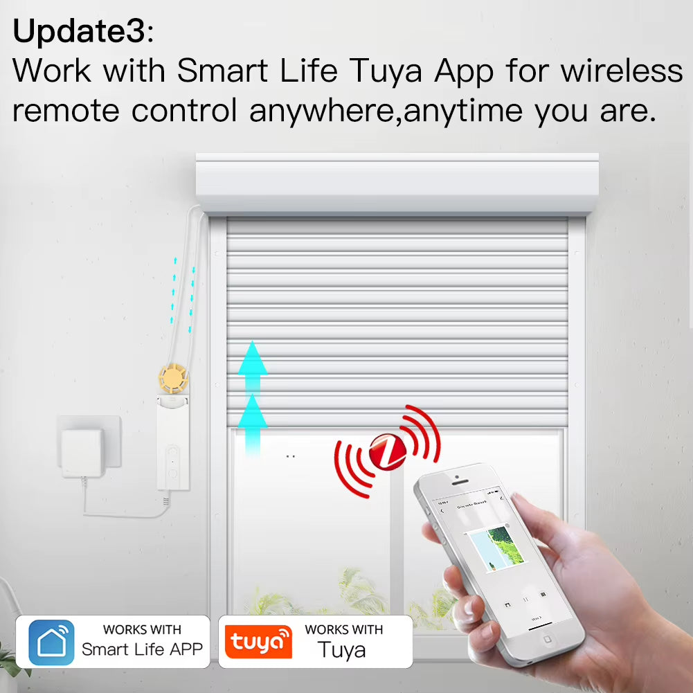 New Zigbee Smart DIY Motorized Roller Blinds/Shades Drive Motor Hub Tuya Smart Life APP Alexa Google Home Voice Control