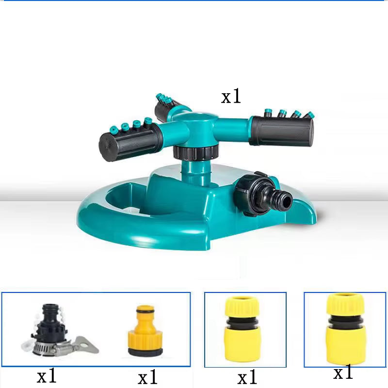 4Pcs Set Automatic Sprinkler Green Nozzle 360 Degree Rotating Water Spray Vegetable Garden Irrigation Watering Sprinkler Irrigat