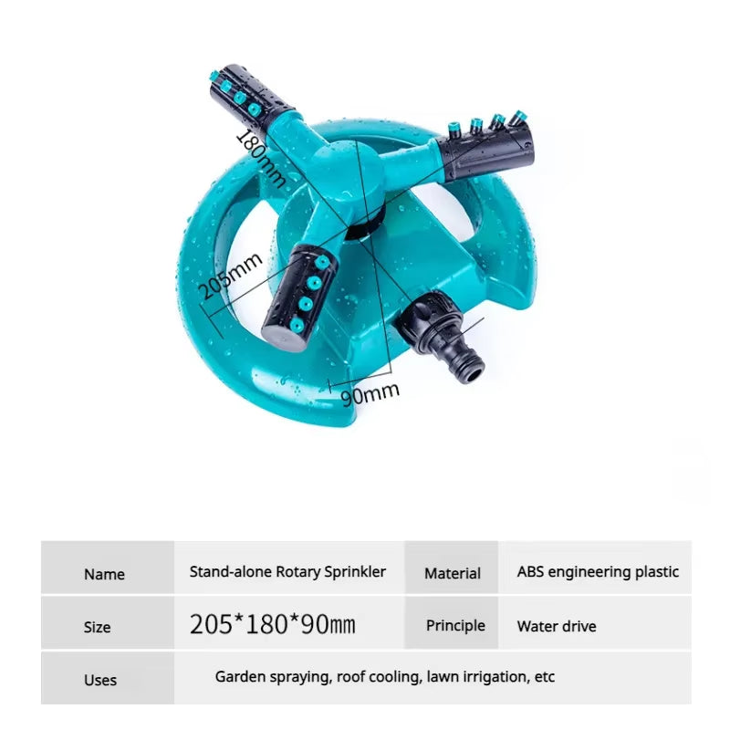 4Pcs Set Automatic Sprinkler Green Nozzle 360 Degree Rotating Water Spray Vegetable Garden Irrigation Watering Sprinkler Irrigat