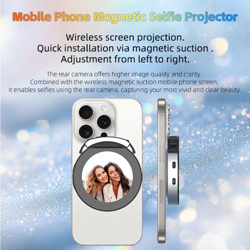 Newest High-Definition Liquid Crystal Display Magnetic Wireless Selfie Monitor Screen 2.1Inch FHD Phone Selfie Monitor Screen