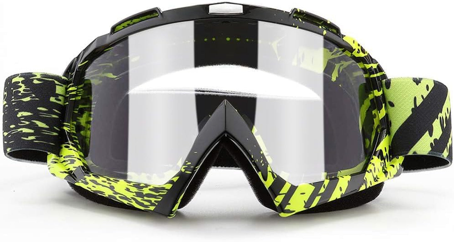 Dirt Bike ATV Goggles UV400 Motorcycle Goggles for Men Women Youth Motocross Riding Goggles Windproof Dustproof