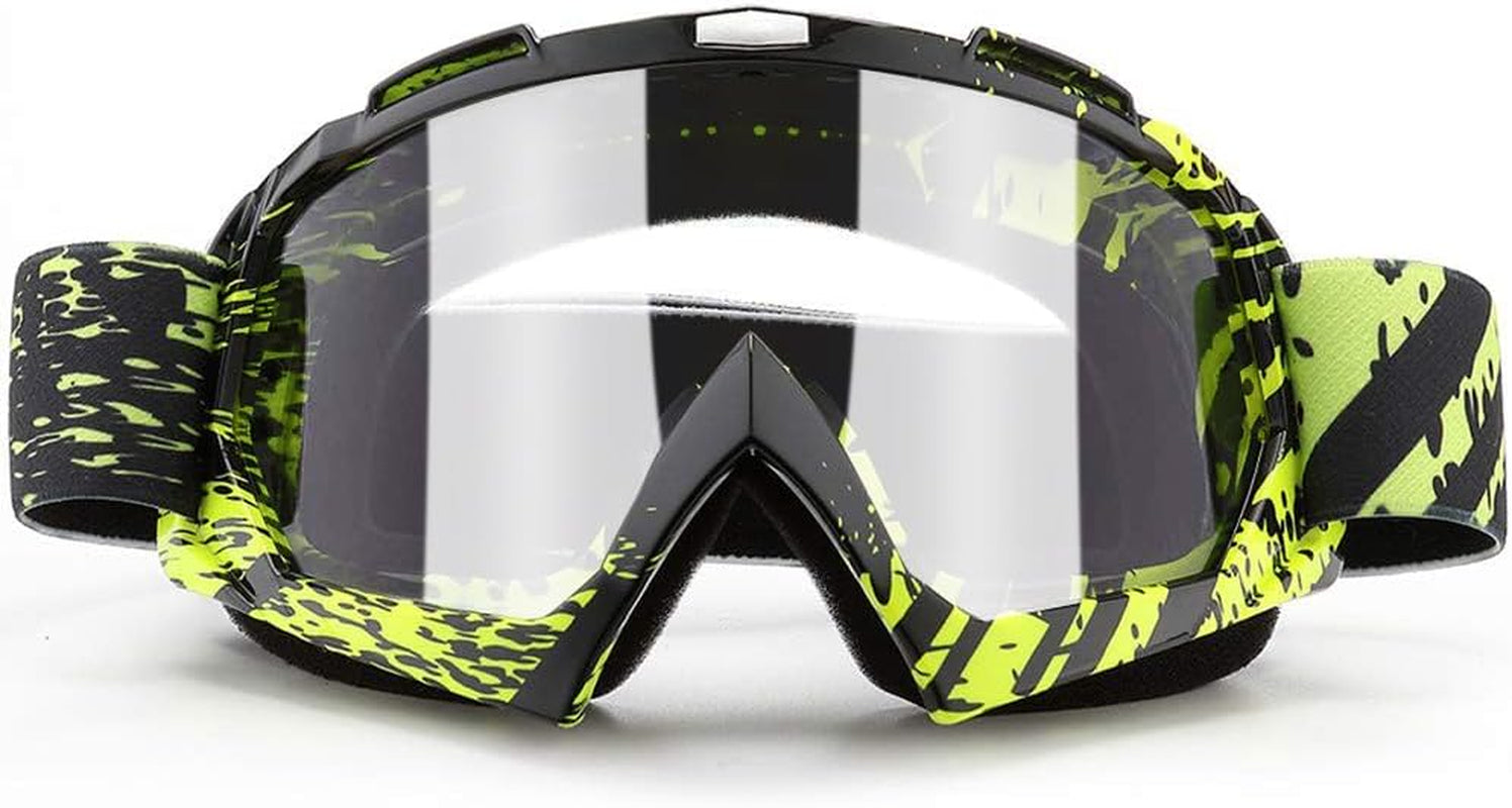 Dirt Bike ATV Goggles UV400 Motorcycle Goggles for Men Women Youth Motocross Riding Goggles Windproof Dustproof