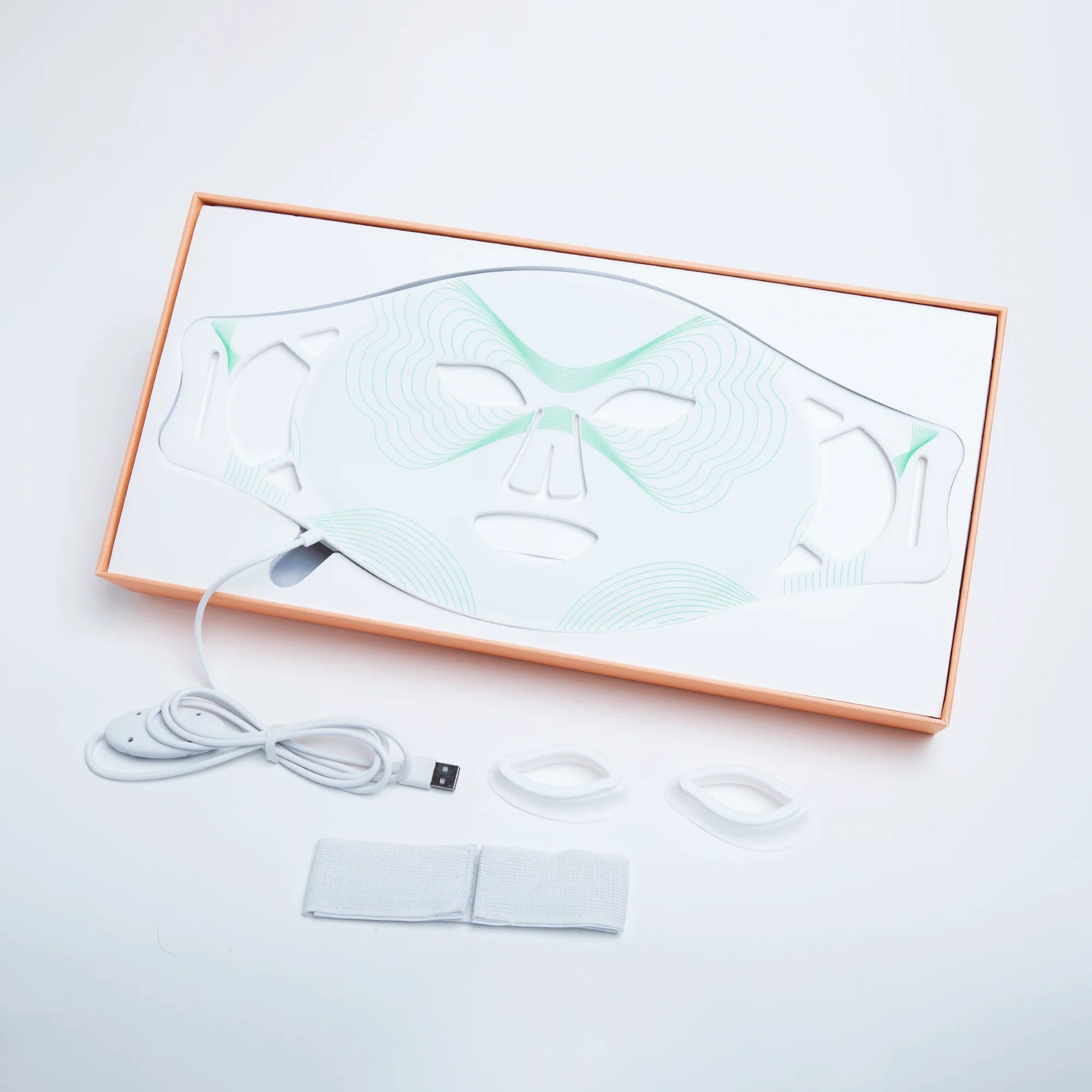 LED Face Mask Light Therapy Device +  Facial Mask